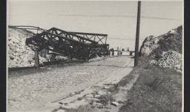 Linia obwodowa. Wiadukt nad ulicą Zabraniecką. 10 sierpnia 1945 r.